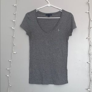 Grey V Neck Shirt